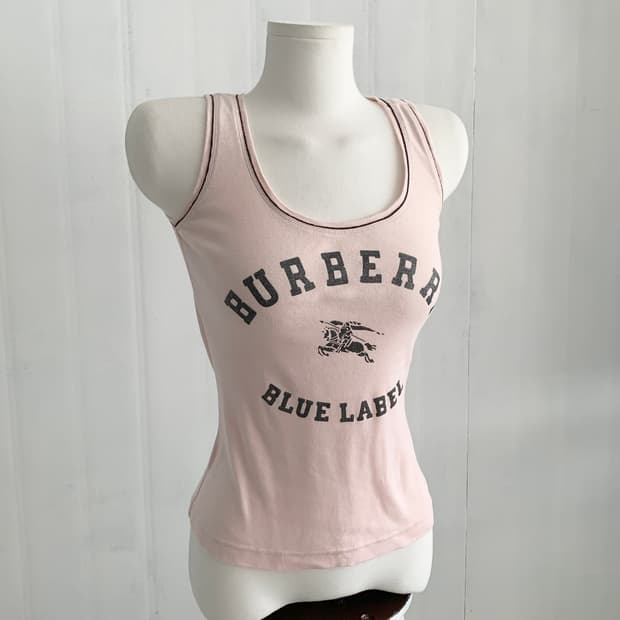 Burberry Baby Pink Brown Trim Sleeveless