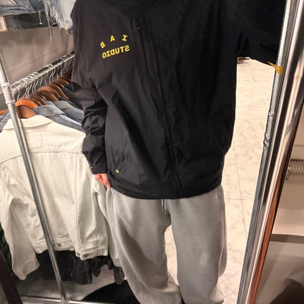 (정품/XL)아이앱스튜디오x아식스 바람막이 a1