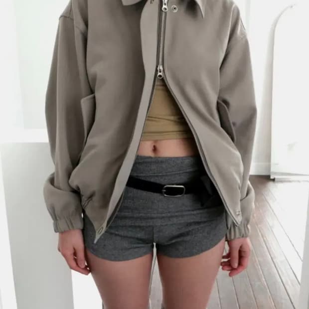 베이비랩 투웨이 베이지 점퍼