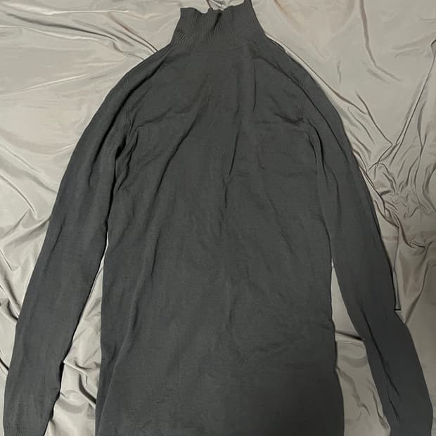 릭오웬스 슬림 니트 터틀넥 