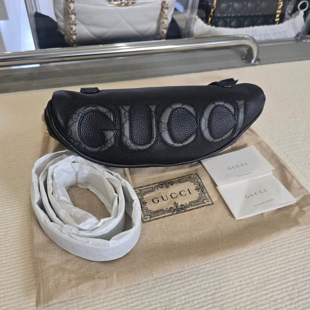 [중고/정품] 구찌 로고 벨트백