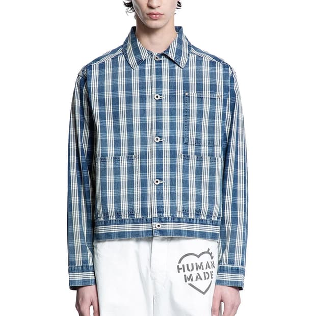 휴먼메이드 워크자켓 인디고 라지사이즈