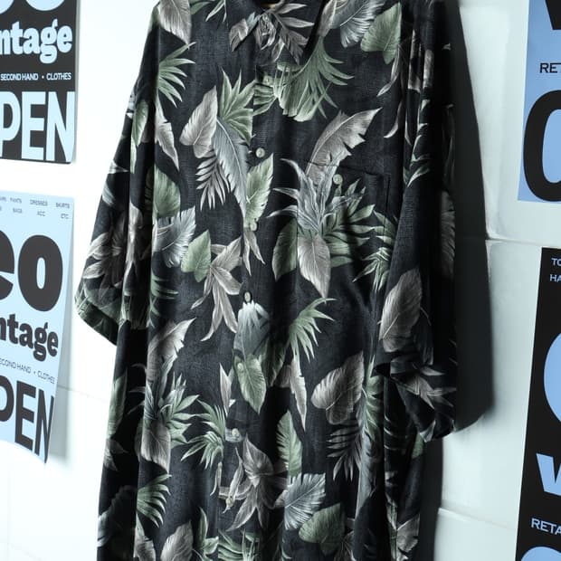 (2XL-3XL) 피에르가르뎅 반팔셔츠 남방 90S 년대 롱-H33095