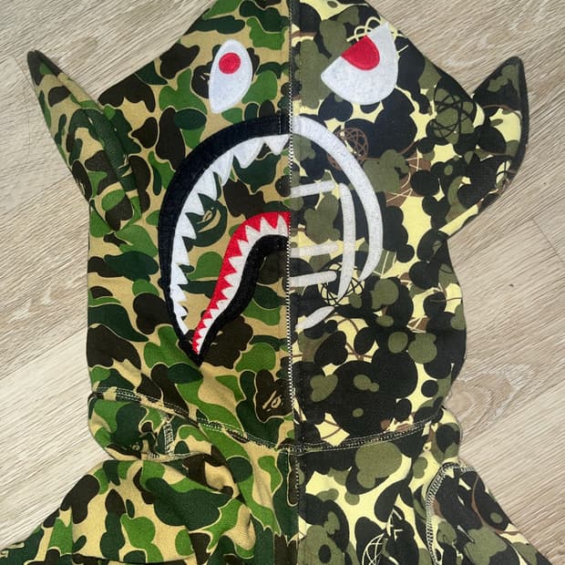BAPE x UNKLE 샤크 후드집업