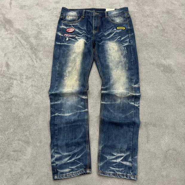 36 LONESTAR 패치 워싱 데님팬츠