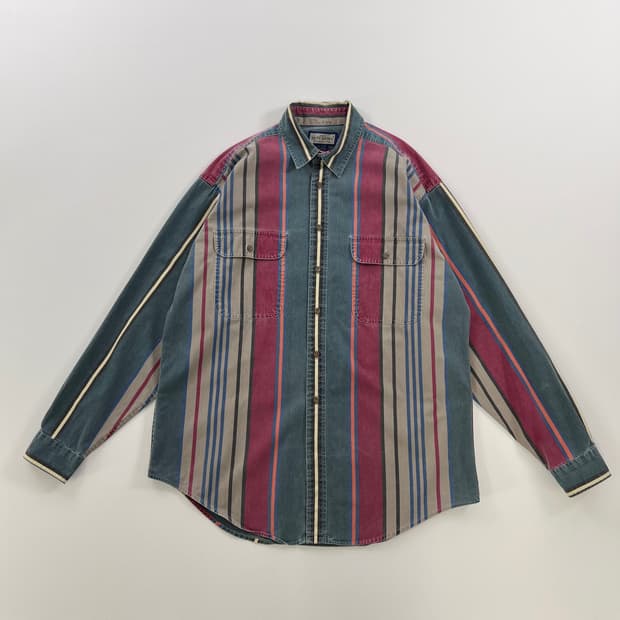 러프휴엔 빈티지 스트라이프 셔츠