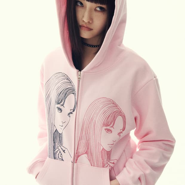 [S] 나이스고스트클럽 X 이토준지 매니악 토미에 후드집업 핑크