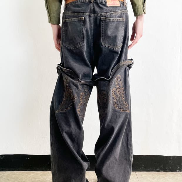 와이프로젝트 웨스턴 챕스 디태쳐블 데님