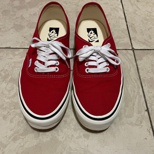 반스 프리미엄 어센틱 리이슈 44 LX 레이싱 레드 마쉬멜로우