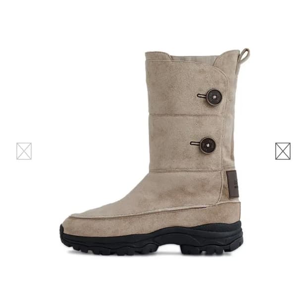 AS"ON X NEGATIVETHREE 버튼 어그부츠 베이지 230