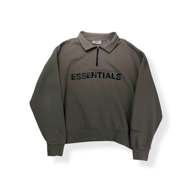 100 피오갓 에센셜 반집업 맨투맨 