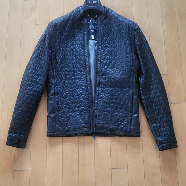 알마니퀄팅리얼가죽자켓Sㅡ신품동일ㅡ해운대