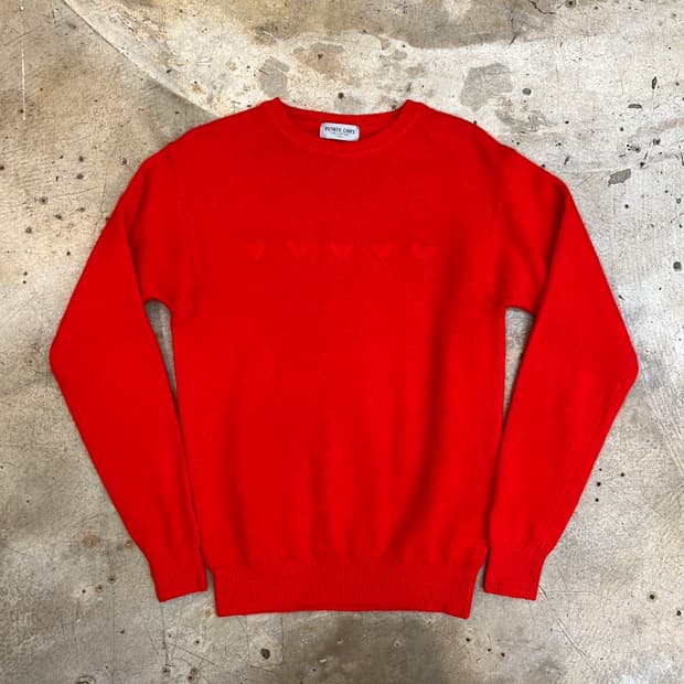 하트 앙고라 니트