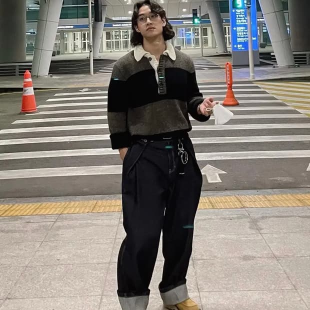 아워레가시 빅 피케 아크릴 럭비 스트라이프 46