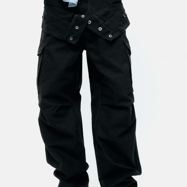 앤더슨벨 더블여밈 와이드 팬츠