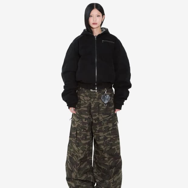 아캄x다영 카모 Reversible Puffer Jacket