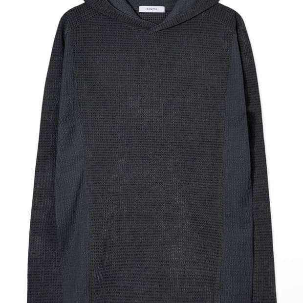 이그노타 CORE:14 PANELED HOODIE (CHARCOAL) M