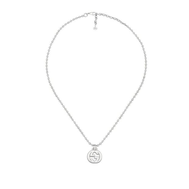 [Gucci] 구찌 인터로킹 G 실버 목걸이(빅사이즈)