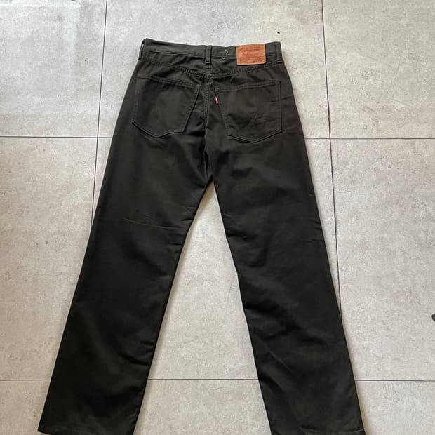 리바이스502 블랙 데님 팬츠