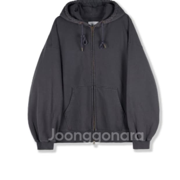 [3] 퍼렌 워시드 빈티치 후드집업 차콜