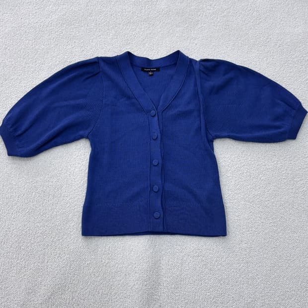 S 플라스틱아일랜드 볼륨 소매 가디건 0306E