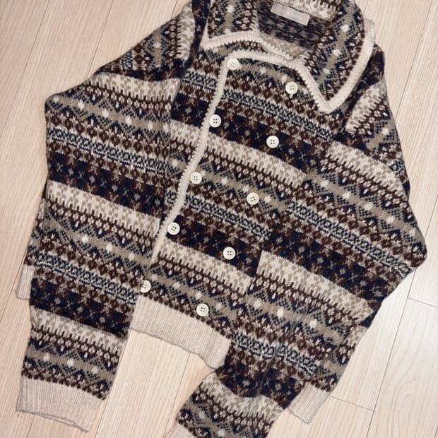 Nordic double buttons knit cd