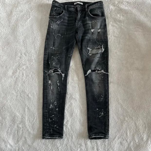 자라 디스트로이드 스키니진 30 zara
