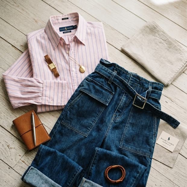 폴로 랄프로렌 스키니핏 스트라이프 셔츠