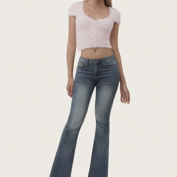 클리시어 로우라이즈 청바지