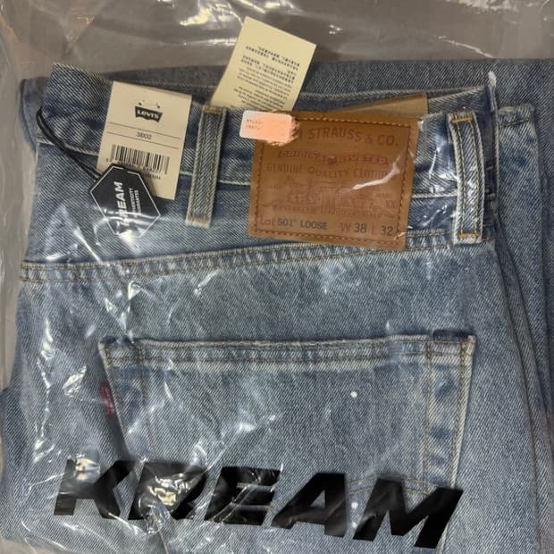 리바이스 501 루즈 크래쉬 & 리페어 데님 라크스퍼 페인터 DX 38