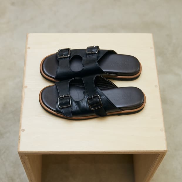 Double Buckle Slippers