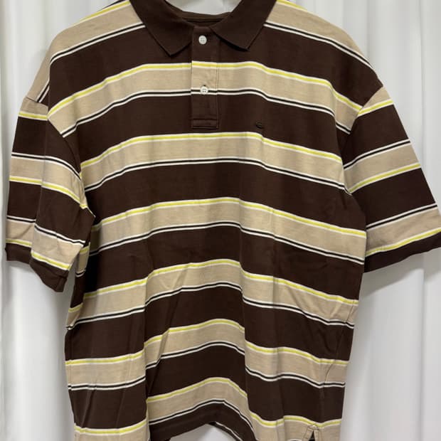 라퍼지스토어 브라운 스트라이프 반팔티