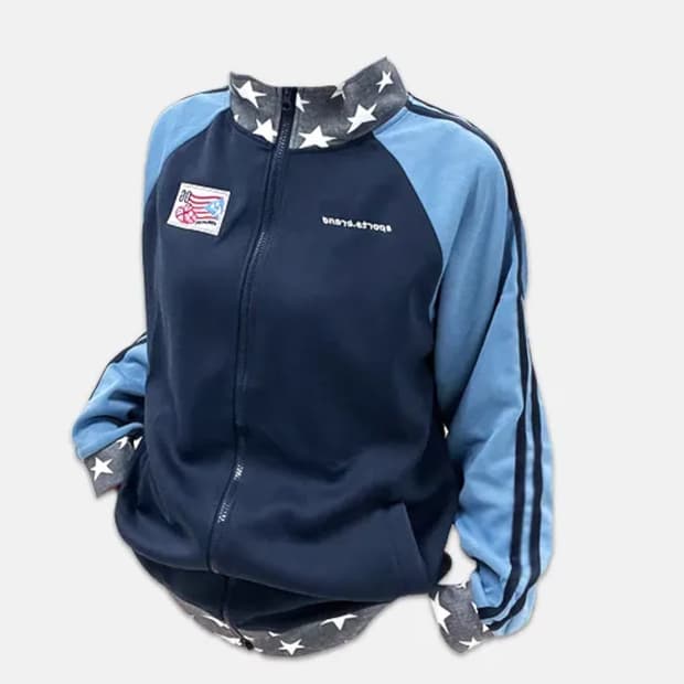 빈티지 별 집업