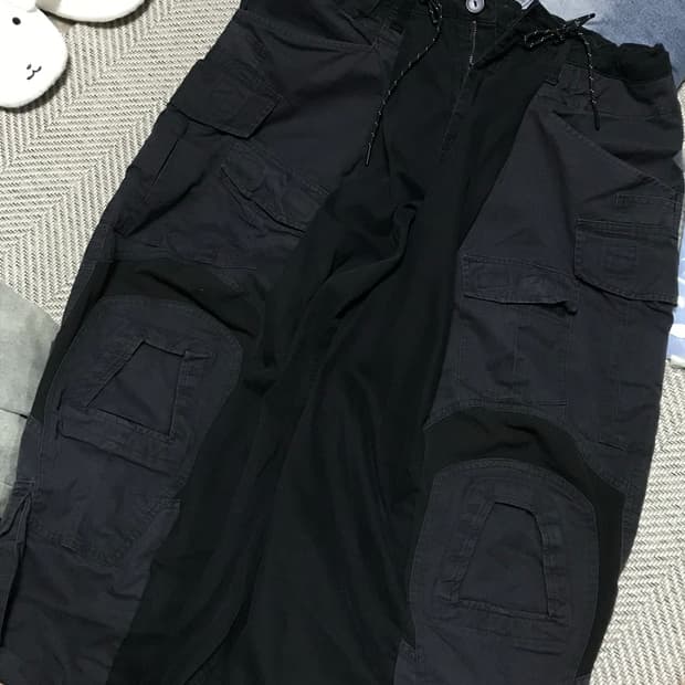 빈티지 와이즈걸 네이비 커스텀 팬츠 