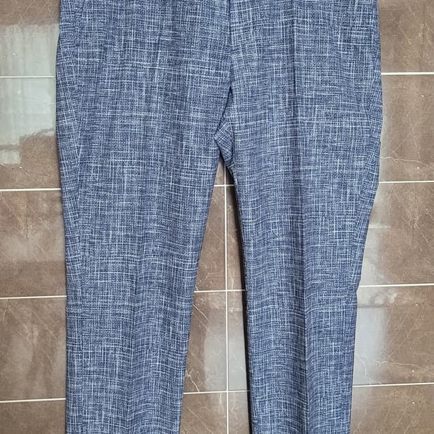 👔남성34인치👔T.I FOR MEN 블루 체크 슬랙스 새삥💫