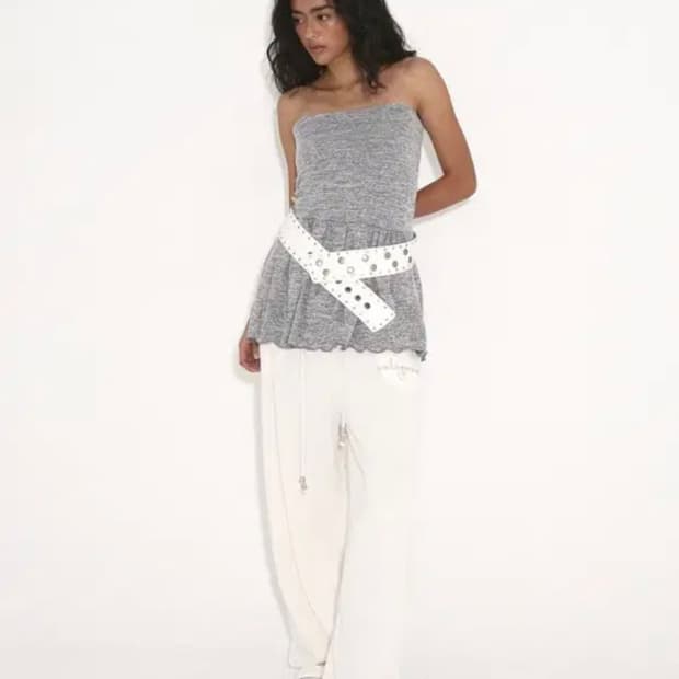 폴리수엠 both skirt and top (grey)