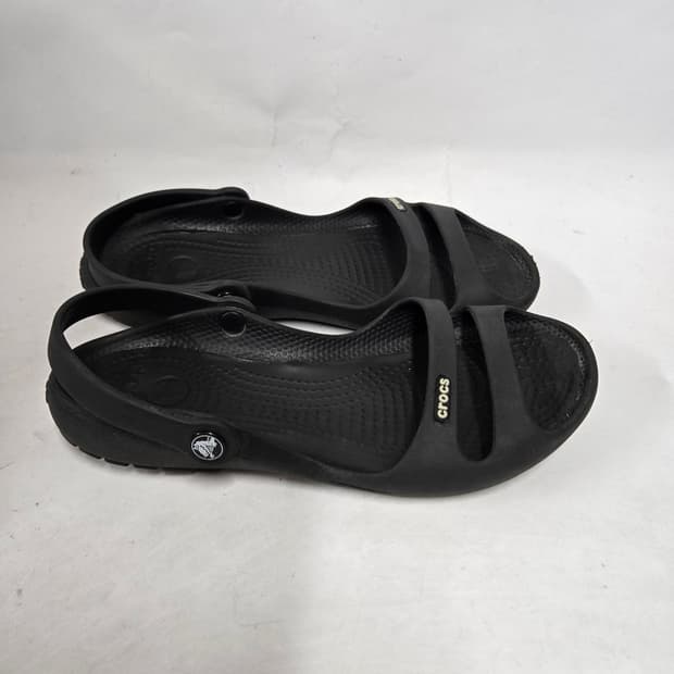 크록스 블랙 샌들 W7 235