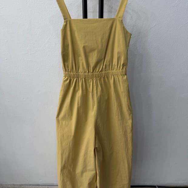 정품) COS 코스 여성 멜빵 와이드팬츠 34