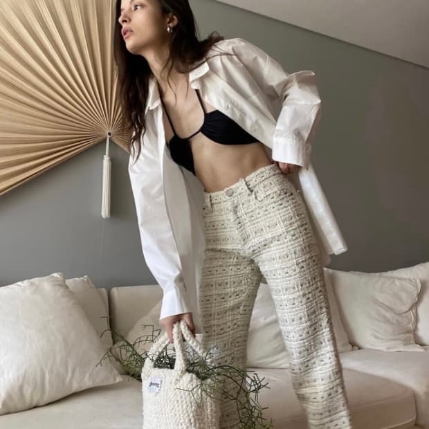 글로니 트위드팬츠 Glownly tweed pants