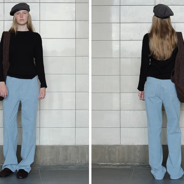 비아 플레인 corduroy pants 스몰