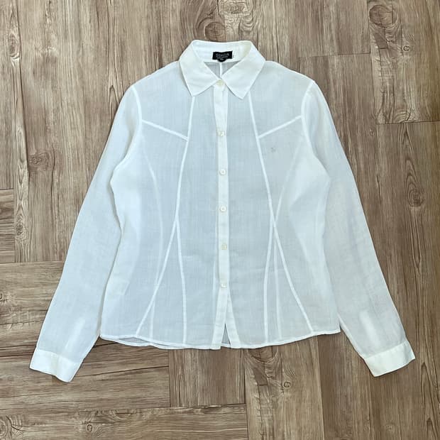 Sonia rykiel 큐빅 화이트 블라우스