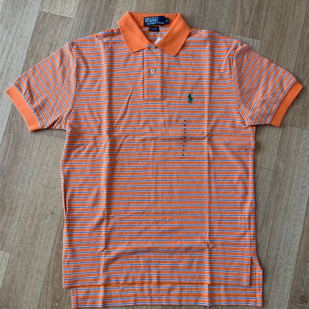 폴로 랄프로렌 스트라이프 반팔 카라티 S