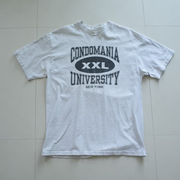 90s USA Hanes 콘도마니아 프린팅 싱글스티치 티셔츠