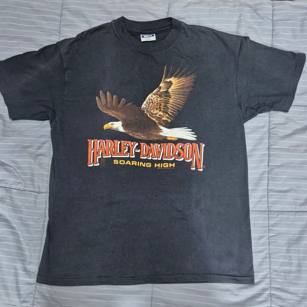 빈티지 80s 할리데이비슨 hanes 티셔츠