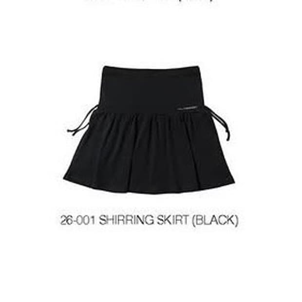 구매) 지초이 26-001 셔링 스커트 블랙