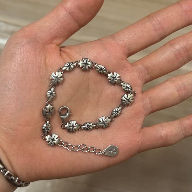 폴리테루 실버 팔찌