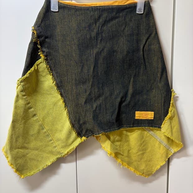 Y2k 데님 스커트