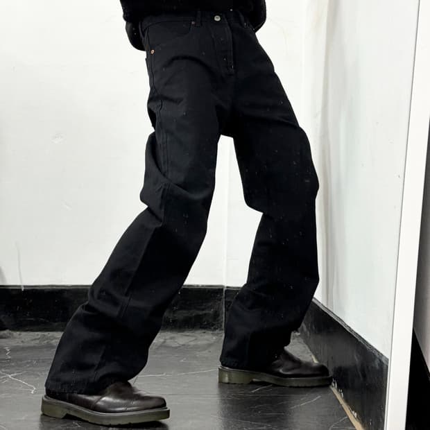 리바이스 501 USA 블랙 진