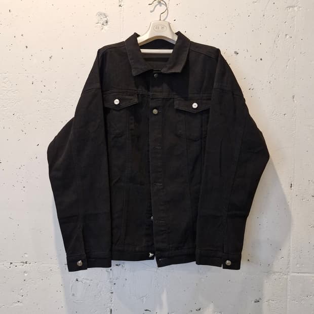 블랙 데님 자켓 새상품 2XL