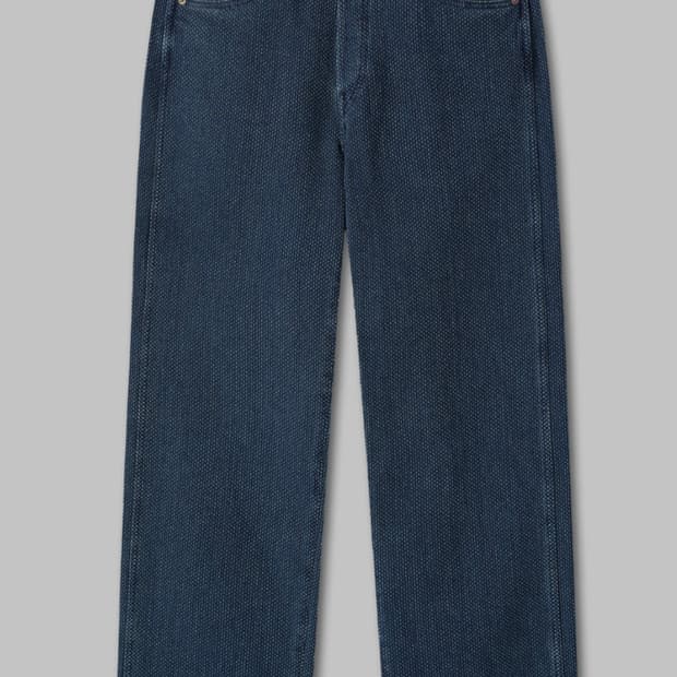 (4) 키바타 KIBATA SASHIKO PANTS old blue